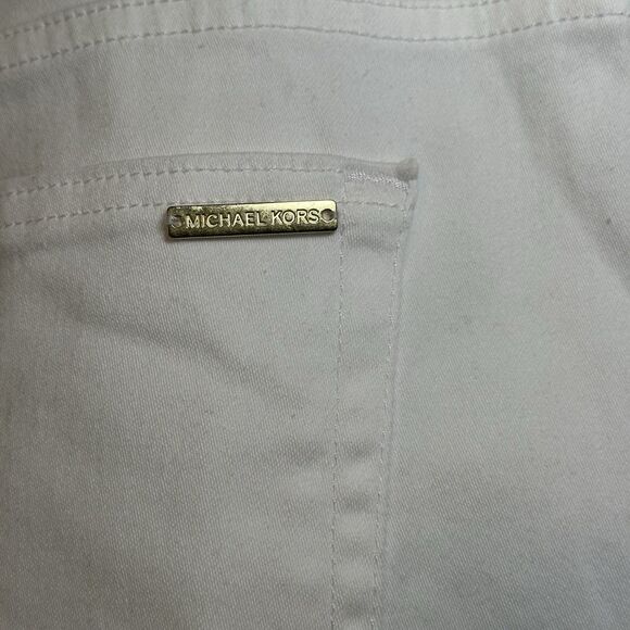 Michael Kors Selma Skinny Jeans Women Plus Sz 18W White Minimalist Comfy Casual - Picture 6 of 15